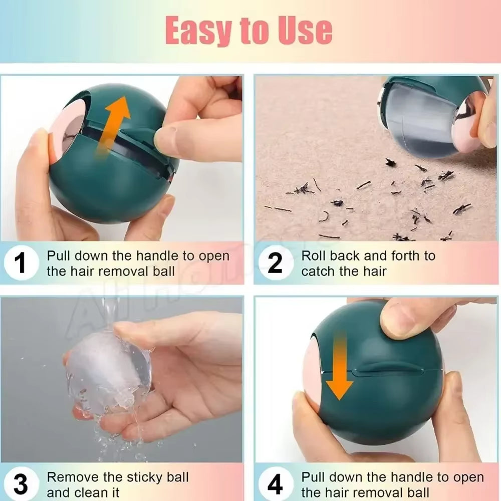 Reusable Lint Roller Sticky Ball Cleaner Pet Hair Remover For Clothes Washable Gel Roller Portable Travel Hair Catchers Suctions